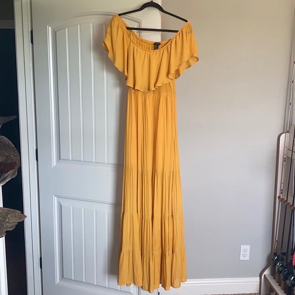 Bright yellow summer dress